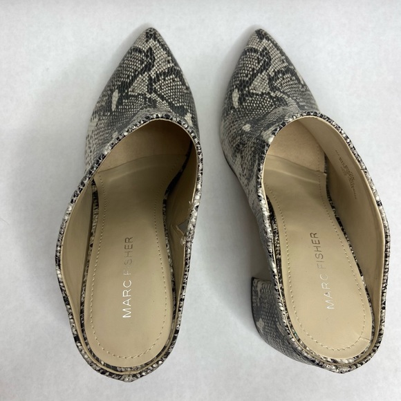 Marc Fisher Fragni Snakeskin Embossed Mule - Picture 5 of 8